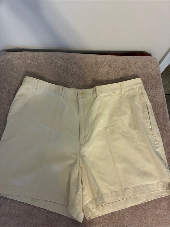 Lands' End Other - Lands' End size 46 Men's Light Khaki Flat-Front Cotton Shorts